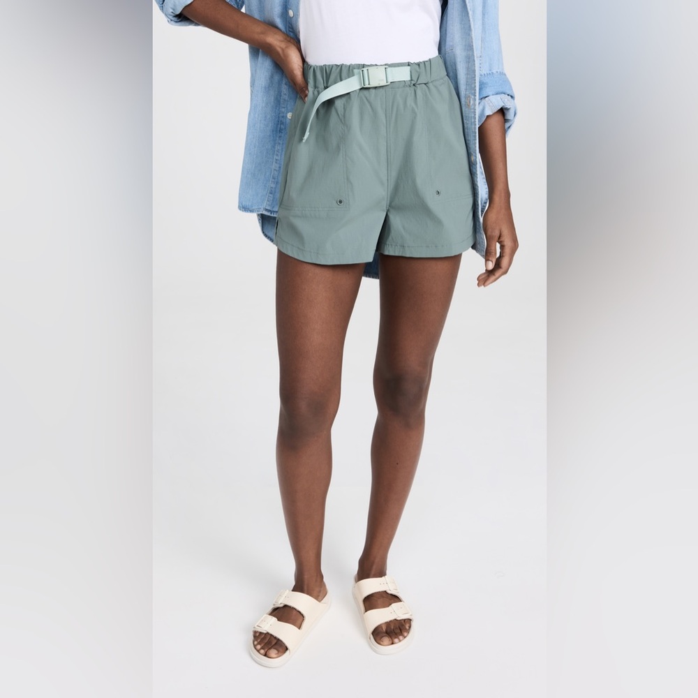 BMWT Madewell MWL hiking shorts in arctic green